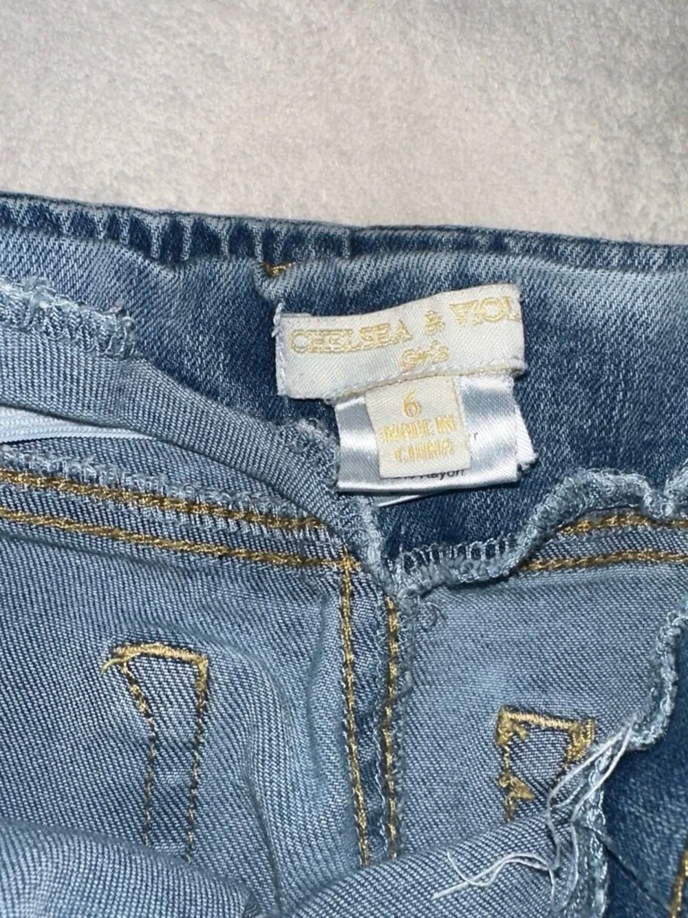 Old Navy Girls' Blue Denim Jeans Trio - Light to Dark Blue Washes